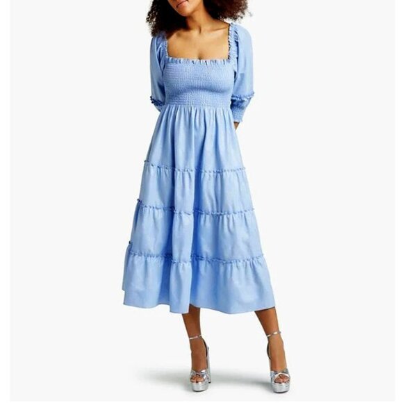 Hill House Dresses & Skirts - New Hill House Nesli Glitter Nap Dress Blue Medium